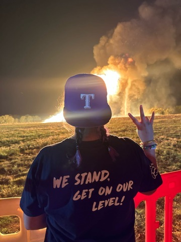 Tarleton State bonfire tradition photo